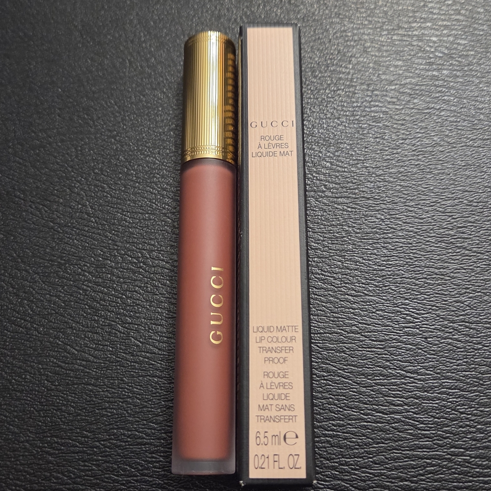 🔥SALE Gucci Transfer-Proof Liquid Matte Lipstick Color In Mildred Rosewood 203